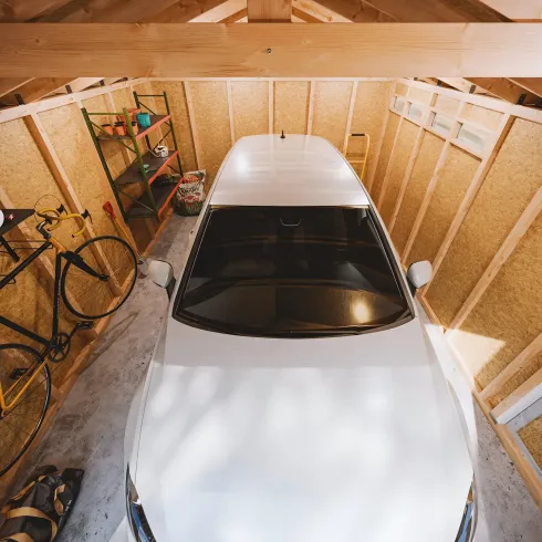 Garage in Legno 3x6 Miele Box Auto Attrezzi Esterno 21 m2 a Pannelli