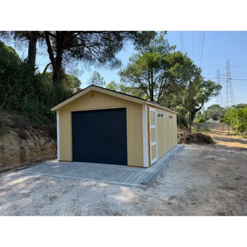 Garage in Legno 3x6 Miele Box Auto Attrezzi Esterno 21 m2 a Pannelli