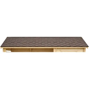 Tegole Bituminose Marrone 6 m2 per Copertura Tetto Garage da Esterno 2