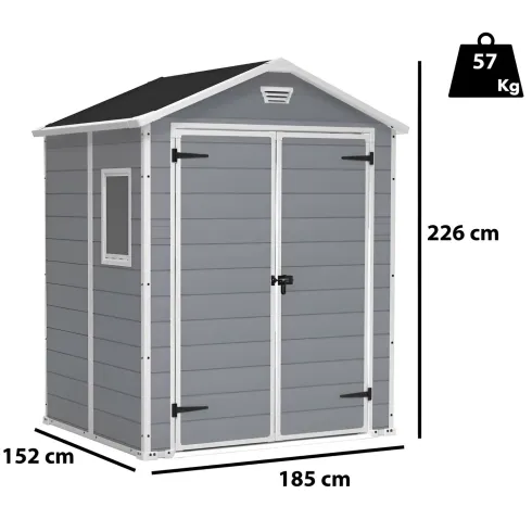Casetta da Giardino 185x152 cm Keter Box Manor in Resina