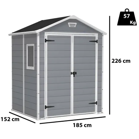 Casetta da Giardino 185x152 cm Keter Box Manor in Resina