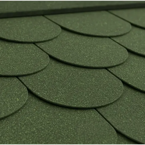 Tegole Bituminose Verde Beaver 9 m2 Copertura Tetto Garage da Esterno