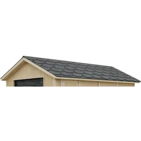 Tegole Bituminose Grigio Beaver 9 m2 Copertura Tetto Garage da Esterno 2