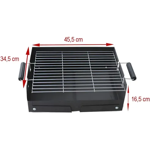Barbecue a Carbonella BBQ Pieghevole Portatile da Giardino Campeggio