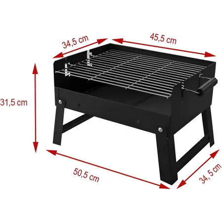 Barbecue a Carbonella BBQ Pieghevole Portatile da Giardino Campeggio