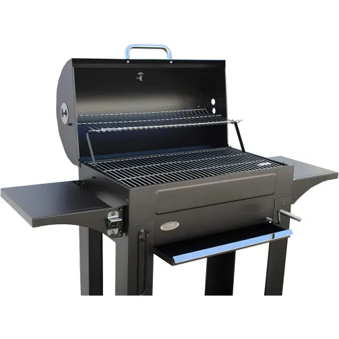 Barbecue a Carbone con Coperchio 2 Griglie BBQ Carbonella da Giardino