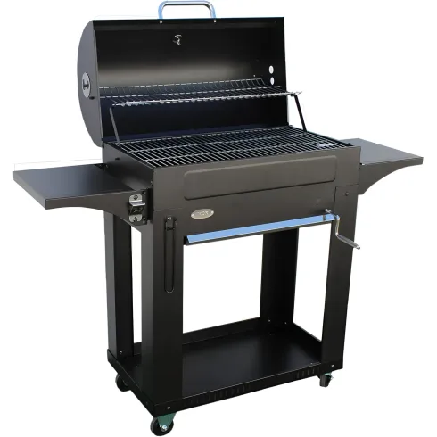 Barbecue a Carbone con Coperchio 2 Griglie BBQ Carbonella da Giardino