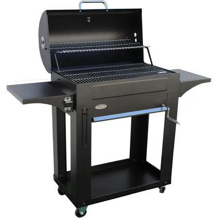 Barbecue a Carbone con Coperchio 2 Griglie BBQ Carbonella da Giardino
