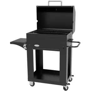 Barbecue a Carbone con Coperchio BBQ Portatile Griglia in Acciaio Inox