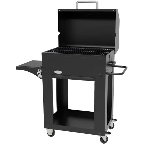 Barbecue a Carbone con Coperchio BBQ Portatile Griglia in Acciaio Inox