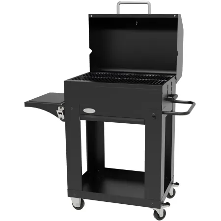 Barbecue a Carbone con Coperchio BBQ Portatile Griglia in Acciaio Inox