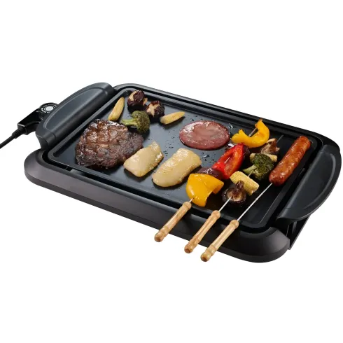 Piastra Elettrica Portatile per Cucinare Bistecchiera Portatile da Tavolo Cucina | BricoShop24