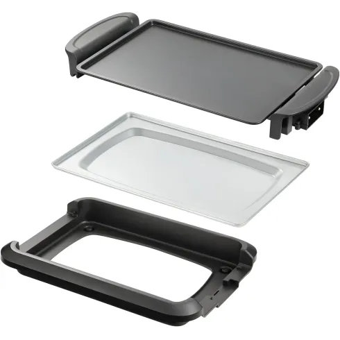 Piastra Elettrica Portatile per Cucinare Bistecchiera Portatile da Tavolo Cucina | BricoShop24