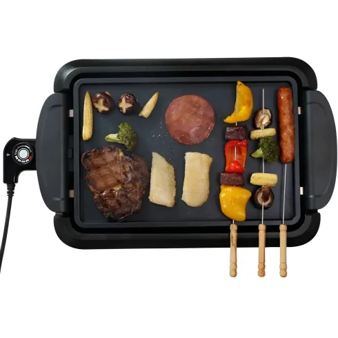 Piastra Elettrica Portatile per Cucinare Bistecchiera Portatile da Tavolo Cucina | BricoShop24