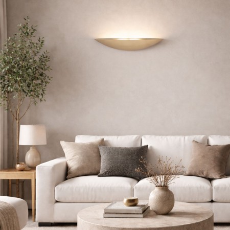 Luce da Parete Intec Lampada a Muro Applique in Foglia Oro da Interno