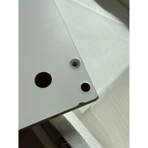 Outlet Camino a Bioetanolo 3 kW da Pavimento Cornice Legno Bianco