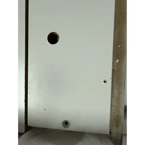Outlet Camino a Bioetanolo 3 kW da Pavimento Cornice Legno Bianco