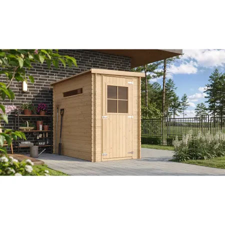 Casetta da Giardino in Legno 144x239x198 cm 19 mm con Pavimento