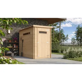 Casetta in Legno da Giardino 144x239x198 cm 19 mm per Attrezzi 2