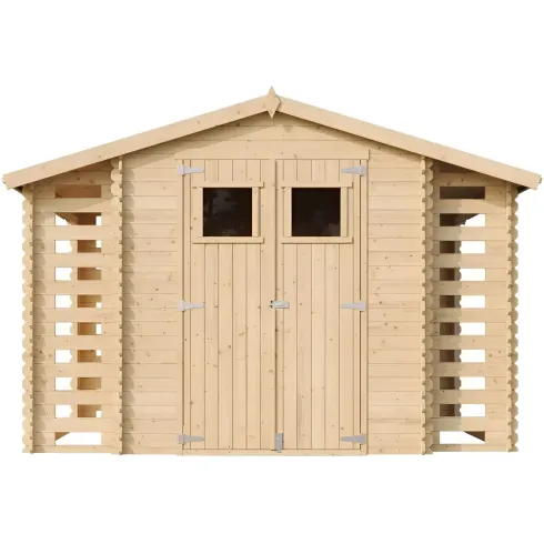 Casetta in Legno Legnaia 328x206x218 cm Box a Pannelli