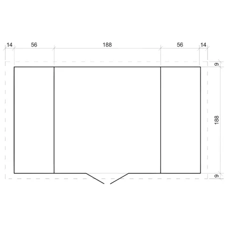 Casetta in Legno Legnaia 328x206x218 cm Box a Pannelli