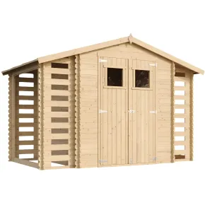 Casetta in Legno Legnaia 328x206x218 cm Box a Pannelli