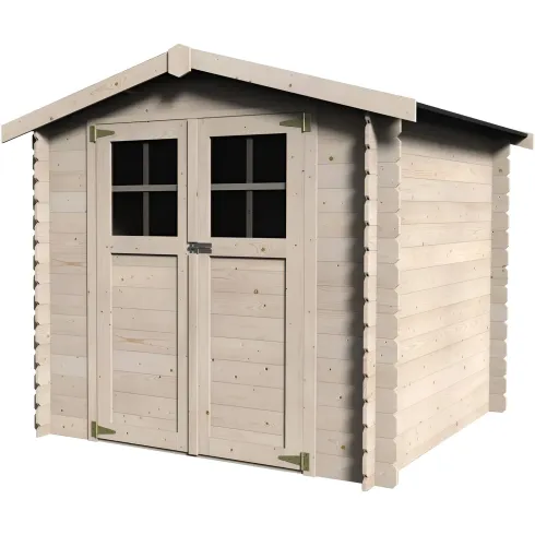 Casetta in Legno 2x2 mt 19 mm Block House Box da Giardino | BricoShop24