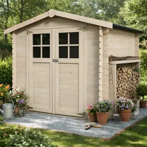 Casetta in Legno 2x2 mt 19 mm Block House Box da Giardino | BricoShop24 2