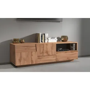 Mobile Porta TV Rovere Wotan 2 Ante con Cassetto e Vano a Giorno 2