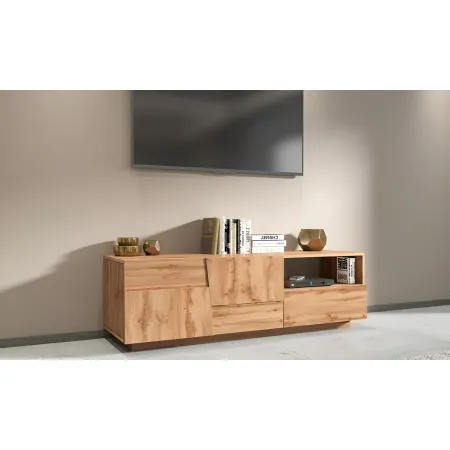 Mobile Porta TV Rovere Wotan 2 Ante con Cassetto e Vano a Giorno