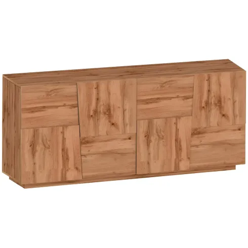 Credenza 4 Ante Rovere Wotan Madia 2 Ripiani Soggiorno Moderno