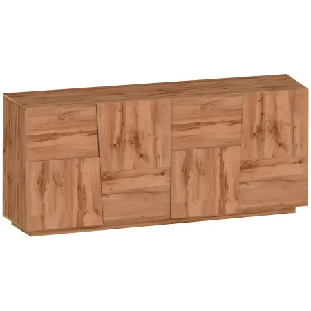 Credenza 4 Ante Rovere Wotan Madia 2 Ripiani Soggiorno Moderno