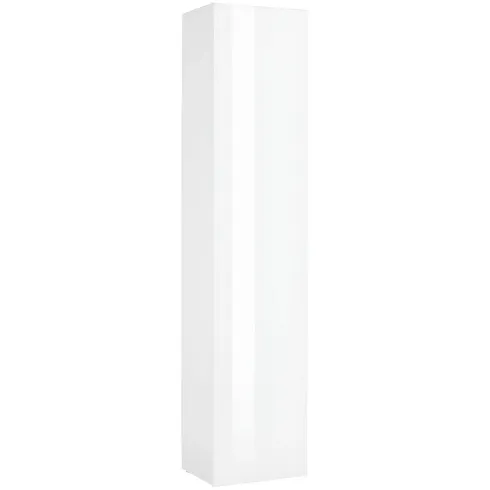 Colonna Armadio Multiuso Bianco Lucido 4 Ripiani 40x30x180 cm Moderno
