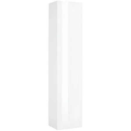 Colonna Armadio Multiuso Bianco Lucido 4 Ripiani 40x30x180 cm Moderno