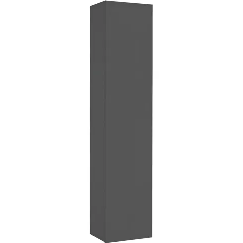 Colonna Armadio Multiuso Antracite Opaco 4 Ripiani 40x30x180 cm Moderno