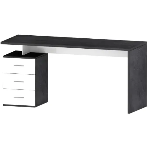 Scrivania con 3 Cassetti Bianco Report Ufficio Studio 160x60x75 cm