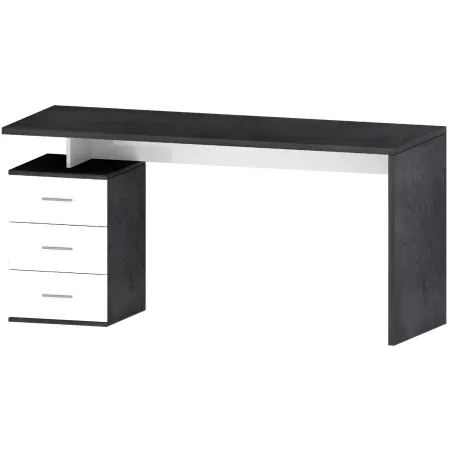Scrivania con 3 Cassetti Bianco Report Ufficio Studio 160x60x75 cm