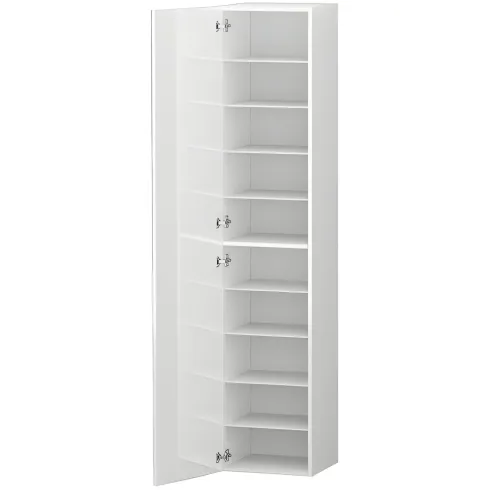 Armadio Scarpiera Anta Battente 45x35x191 cm Bianco Laccato Salvaspazio