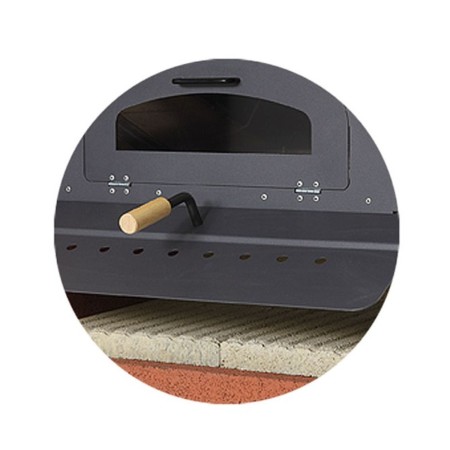 BBQ a Carbonella Legna con Forno Barbecue in Muratura Cemento Giardino