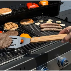 Set Utensili Barbecue Campignaz 9 Pezzi Manico in Legno Borsa Tessuto 2