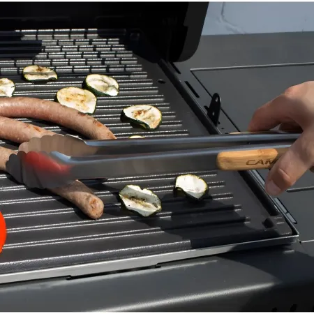 Set Utensili Barbecue Campignaz 9 Pezzi Manico in Legno Borsa Tessuto