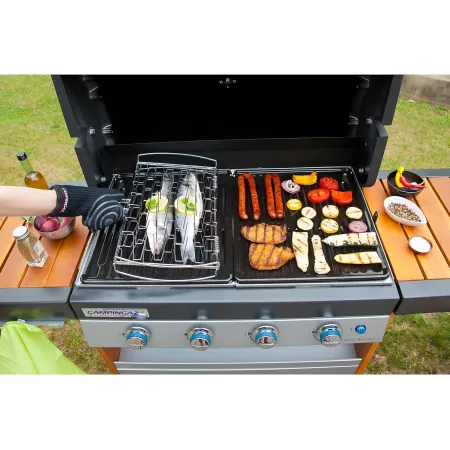 Guanto per Barbecue Campignaz 5 Dita Nero Protezione Calore 250°C