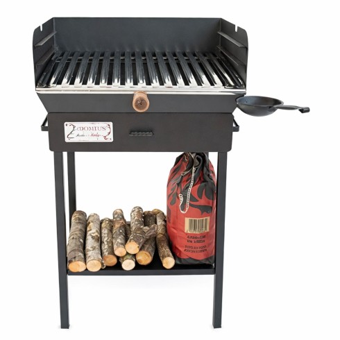 Barbecue a Carbonella Ferro Griglia Acciaio Inox Carbone BBQ da Balcone Giardino