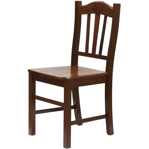 2 Sedie in Legno Massello Noce per Cucina Tavolo Sala da Pranzo Salotto Rustica | Bricoshop24