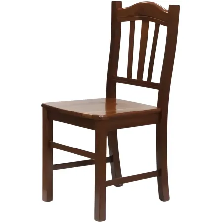 2 Sedie in Legno Massello Noce per Cucina Tavolo Sala da Pranzo Salotto Rustica | Bricoshop24