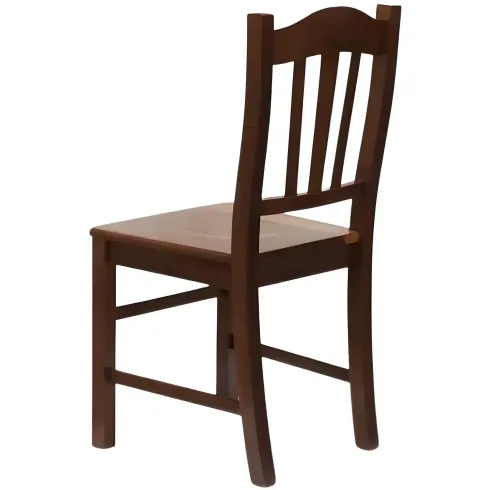 2 Sedie in Legno Massello Noce per Cucina Tavolo Sala da Pranzo Salotto Rustica | Bricoshop24