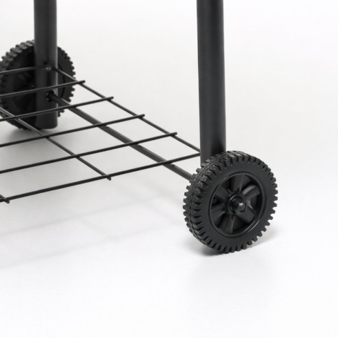 BBQ Barbecue a Carbonella con Affumicatore Coperchio Griglia Barile a Carbone | Bricoshop24