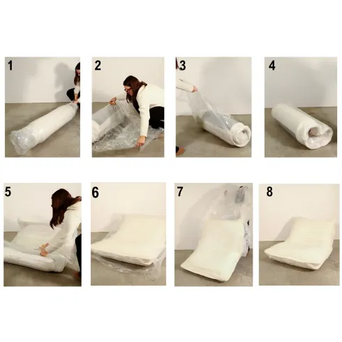 Poltrona Bouclé Compressa Bianco Imbottita Moderna per Salotto Lounge