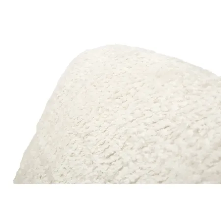 Poltrona Letto Bouclé Compressa Bianco Moderna per Salotto Camera