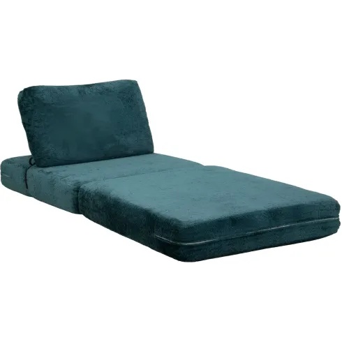 Poltrona Letto Bouclé Compressa Petrolio Moderna per Salotto Camera